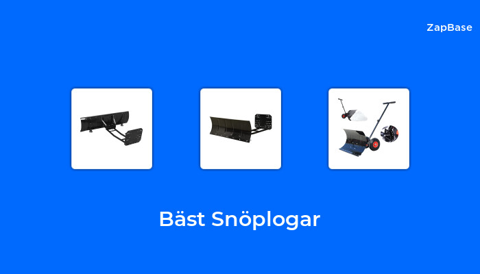 10 Snöplogar Bäst I Test 2023 Zapbase