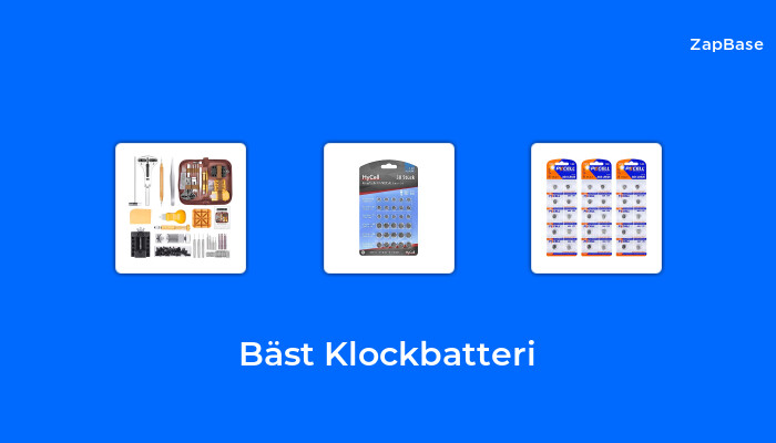 10 Klockbatteri Bäst I Test 2023 - ZapBase