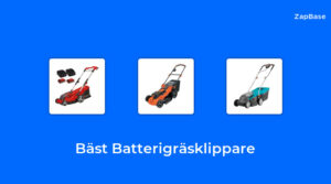 10 Batterigräsklippare Bäst i Test 2024